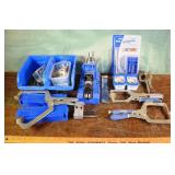 Kreg K4 pocket hole jig, plug cutter, plugs, tools
