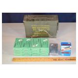 300 rds assorted 7.62x39mm in military ammo box; a