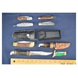 10 assorted foreign knives; as is