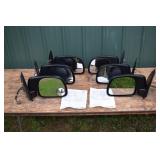3 pair F150 mirrors, fender mount tow mirrors; as