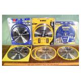 9 12" construction saw blades; as is