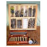 Collection of wood drill bits including a set of 1