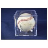 Mickey Mantle autograph on a MLB-L Rawlings baseba