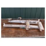 Pair of Werner ladder jacks model 10-14-02; as is