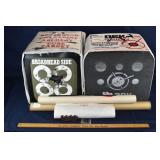 2 archery cube targets, 2 paper targets, etc.; as