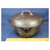 Puritan No. 8 deep fryer with lid and bail handle;