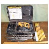 DeWalt DW541 electric rotary hammer with 12 bits f