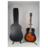 Yamaha FG830 series acoustic guitar with case; as