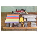 Lot: CP Air Straight Line Sander, 2 rasps, 11 sand