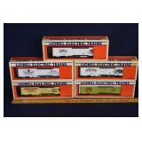 (5) Lionel O Scale advertising cars; as is