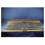 2 plastic 2-gun cases, 52x13x5"h; as is