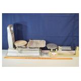 2 scales: Exact Weight retail scale, Ohaus triple