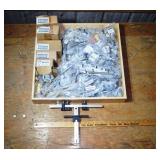 Lot: True Position Hardware Jig and 100+ knobs and