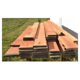 Rough cut 1" cherry lumber: 33 boards 10"&12