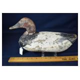 Ca. 1890 James T. Holly canvasback drake decoy