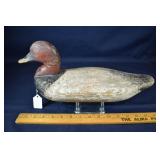 Ca. 1890 James T. Holly red head drake decoy
