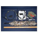 Tree stand supplies and a ground blind; as is