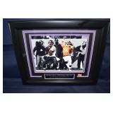 Framed Jacoby Jones autographed photo with halo, 1