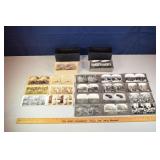 64 stereoptic viewer cards: (36) WWI  Keystone Vie