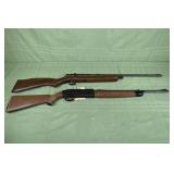 2 air rifles: Crosman 2100 Classic, Beeman QB78; a