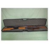 3 air rifles in a hard plastic rifle case; as is