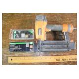 Ridgid pneumatic brad nailer and 2 boxes of brads;