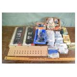 Lot: cabinetry hardware, templates, etc.; as is