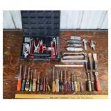 Auto tool kit, screwdrivers, etc.; as is