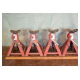 4 Pro-Lift 3 Ton vehicle Support Stands; as is