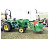 John Deere 3038E diesel 4WD hydrostatic  tractor