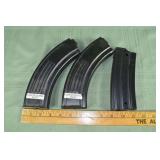 3 high capacity rifle magazines; as is
