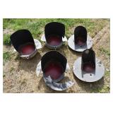 (5) Safetran Systems grade crossing warning lights