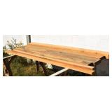 6 oak timbers: 1"x3"x110", 2"x3"x98", 2-1/2"x5"x96