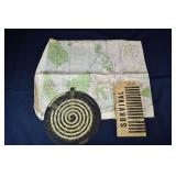WWII lot: Pacific Silk Map, ACC, Survival Guide