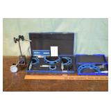 5 micrometers, dial gauge, magnetic base instrumen