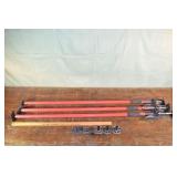 Three 3rd Hand HD 57"-144" support poles, extra fe