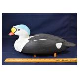 King Eider decoy signed & dated E. Gray III 1989 w