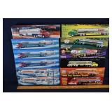 (12) die cast tractor trailer models; as is