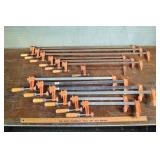 13 Jorgensen bar clamps; as is