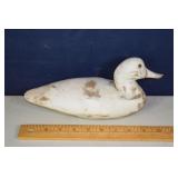Ca. 1948 Teal decoy in primer; as is