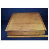 19th C dovetail pine Shaker table top clerks desk