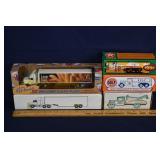 (5) ERTL die cast model trucks; as is