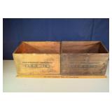 2 Weldon Spring Ordinance Works TNT crates, 18x12x