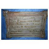 Ca. 1899 bronze plaque for Baltimore City Police