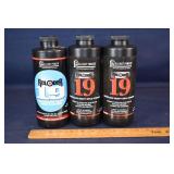 Approximately 2 lbs. Alliant 19 rifle powder; as i
