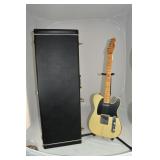 Squier Telecaster electric guitar with hard case #