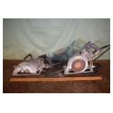 2 - 7 1/4" worm drive saws: Skilsaw model 77, Craf