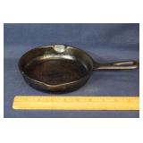 Early 6" skillet No. 3 on handle; as is