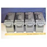 4 Bunker Hill Security ammo boxes; as is