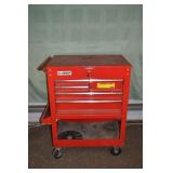 US General locking 5 drawer wheeled tool cart with